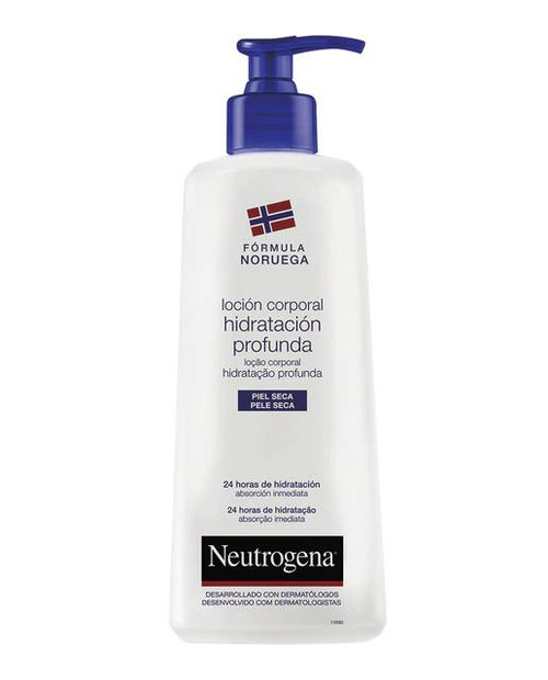 Loción corporal hidratación profunda piel seca neutrogena