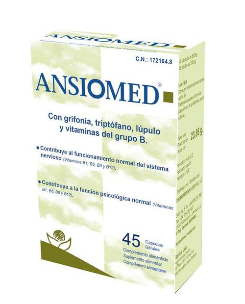 45 cápsulas ansiomed pharma OTC