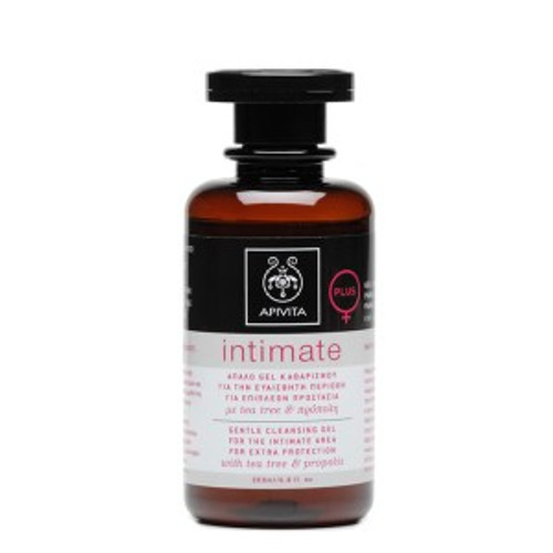 Apivita gel limpiador suave para la zona íntima para proteCCión extra con propóleo y árbol de té 200 mL
