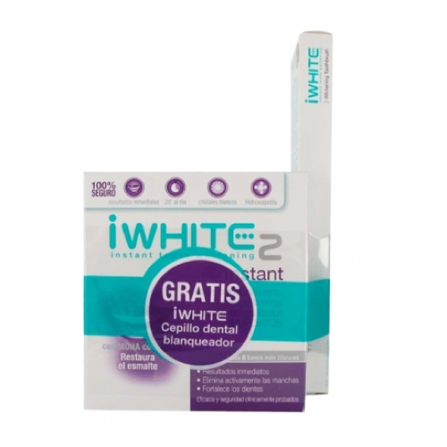 I white kit blanqueador manchas oscuras 10 moldes + cepillo blanqueador