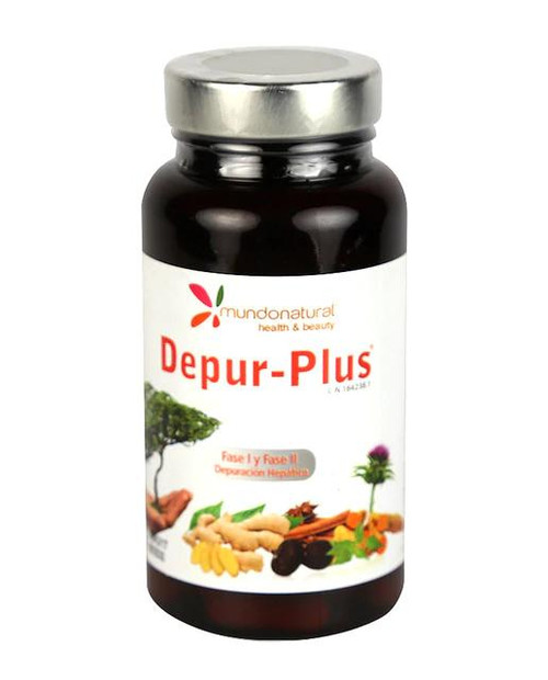 60 cápsulas depur-plus mundo natural
