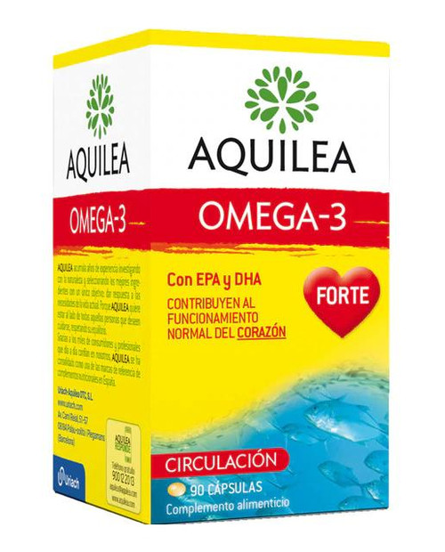90 cápsulas omega-3 forte aquilea
