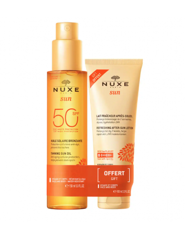 NUXE SUN ACEITE BRONCEADOR  50SPF   AFTER SUN DE REGALO