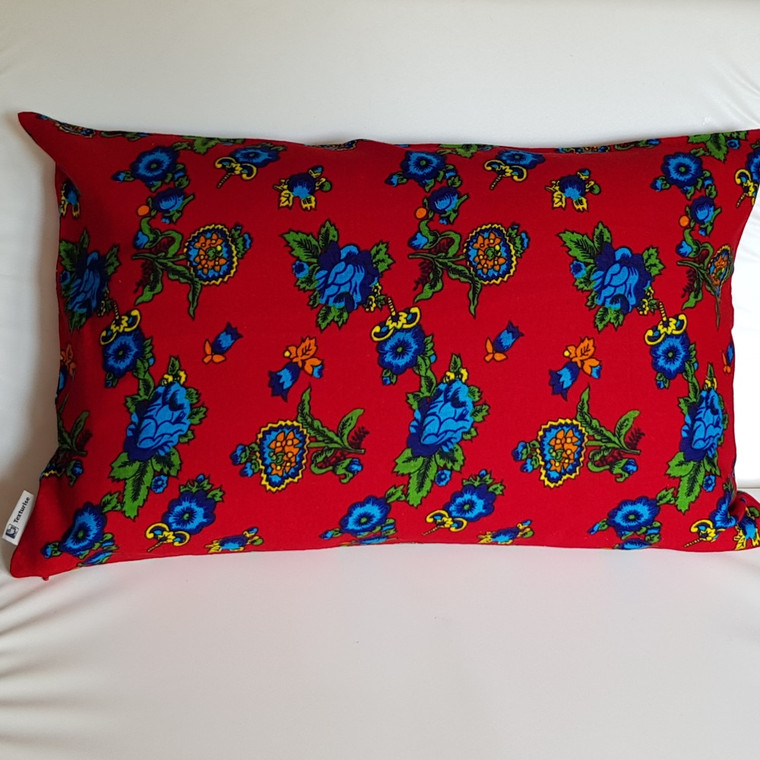 cushion, decorative cushion, red cushion, cushion cover, rectangle cushion cover, Eucalyptus cushion cover