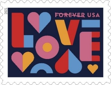 Love 2021 - Sheets of 100 stamps |Discounted Forever Stamps