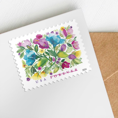 Celebration Blooms 2024 - Sheets of 100 stamps |Discounted Forever