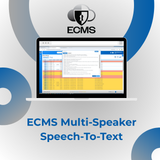 ECMS Multi-Speaker Transcription for Law Enforcement