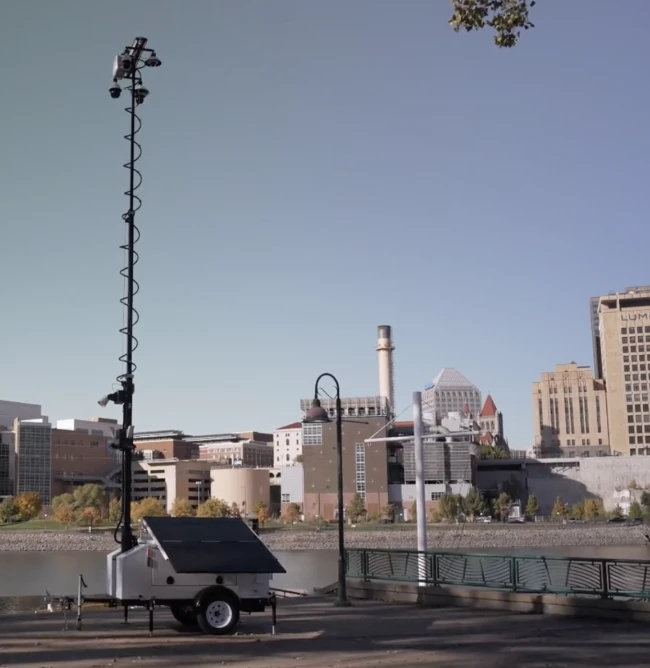 Mobile Pro System Commander 3400 Mobile Surveillance Trailer
