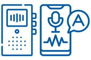 Flexible dictation options icon