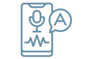 Mobile dictation icon