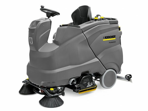 9.841-296.0 Karcher B 150 R R90 Cylindrical Ride On Floor Scrubber