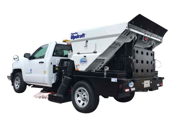 Schwarze Updraft Parking Lot Sweeper For Sale