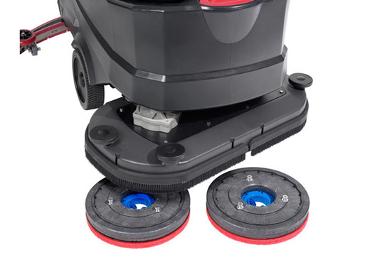 Viper AS6690T 26 Disc Walk-Behind Floor Scrubber Dryer, 22 Gallon, Traction-Drive, Pad Drivers, 33 Squeegee Assembly, 25 Amp Shelf Charger, No