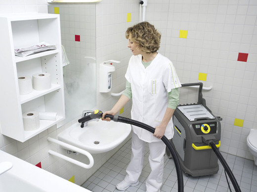 New Karcher SGV 6/5 in use disinfecting New Karcher SGV 6/5 in use disinfecting