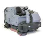 Industrial ride-on scrubber