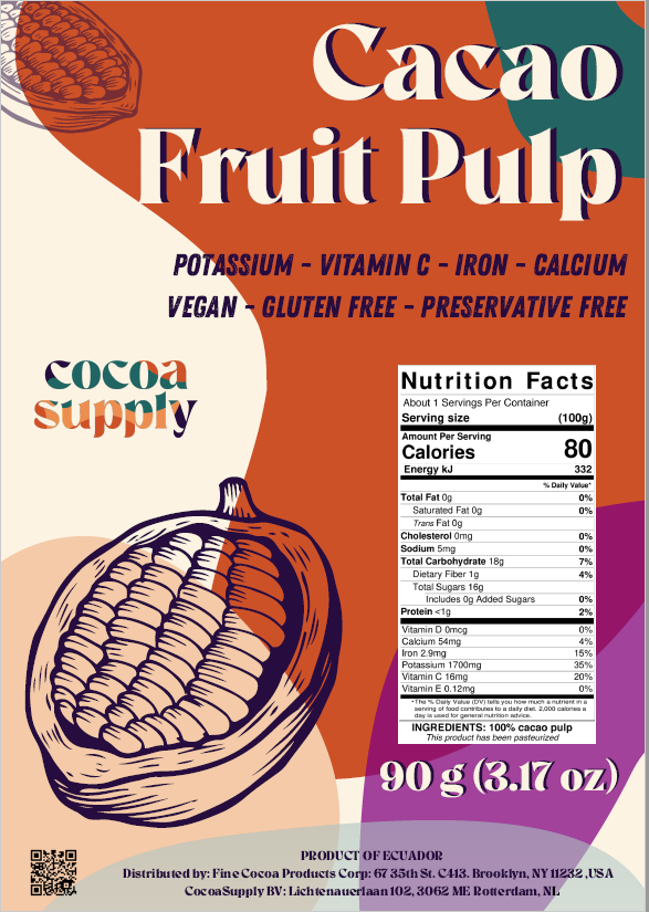 CocoaSupply Cacao fruit pulp nectar puree