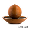 Asaki Sphere Fountain Aged Rust