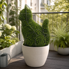 Cat Topiary Frame Silver