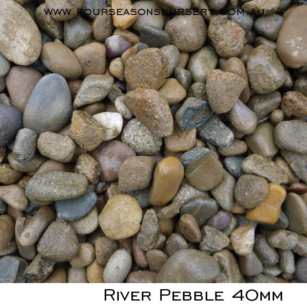 River Pebbles Rounded Round River Pebble 40mm - Four Seasons Nursery