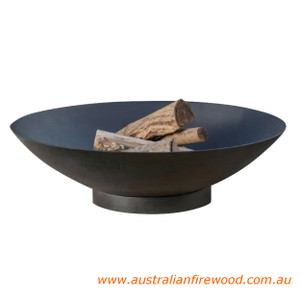 Bowl Fire Pit on Cylinder Stan 45cm Black Bowl Fire Pit on Cylinder Stan 45cm Black