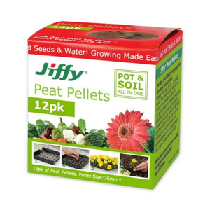 Jiffy Peat Pellets 12 pack 36mm Jiffy Peat Pellets 12 pack 36mm