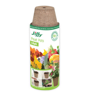 Jiffy Round Peat Pot 16 pack 8cm Jiffy Round Peat Pot 16 pack 8cm