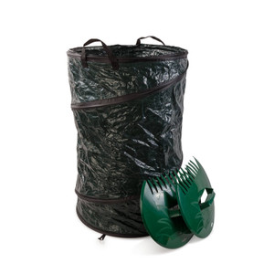Garden Bag with Leaf Grabbers Green Garden Bag with Leaf Grabbers Green