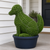 Dog Topiary Frame Silver