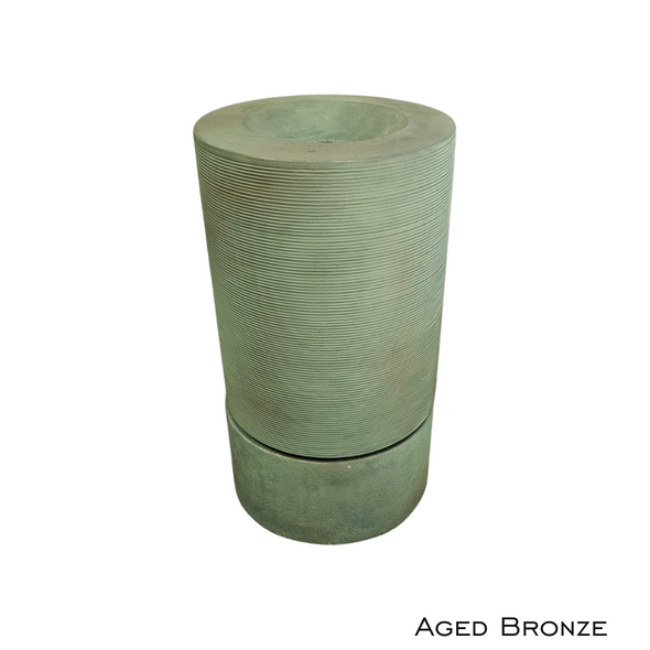 Asaki Round Fountain Mini Aged Bronze Asaki Round Fountain Mini Aged Bronze