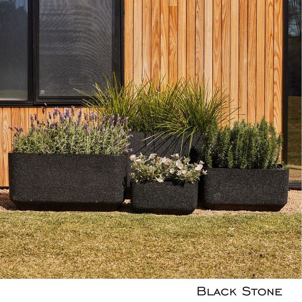 Grayson Trough Pebble Black Stone Grayson Trough Pebble Black Stone