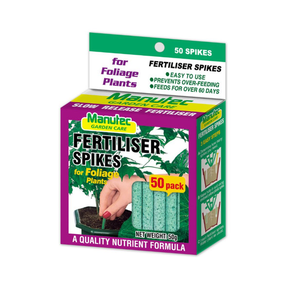 Fertiliser Spikes Foliage 50 Pack Fertiliser Spikes Foliage 50 Pack
