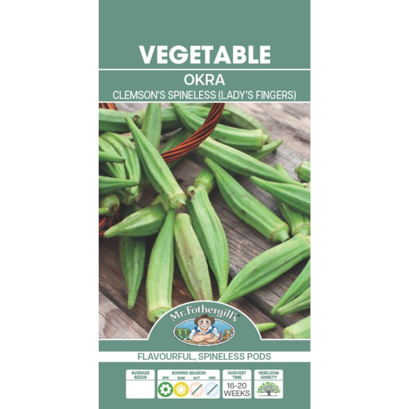 Okra Clemson's Spineless Seeds