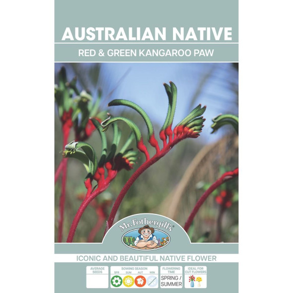 Kangaroo Paw Red And Green Australian Native Seeds
