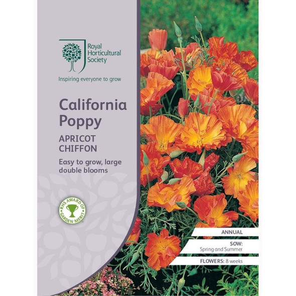 California Poppy Apricot Chiffon Seeds