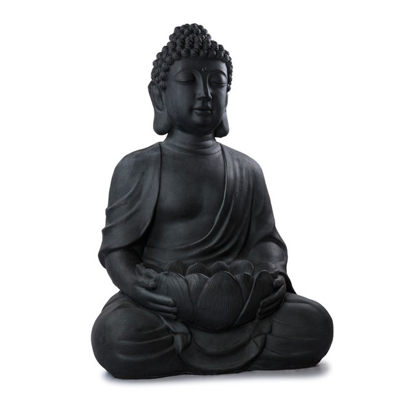 Buddha With Lotus Feeder Statue
