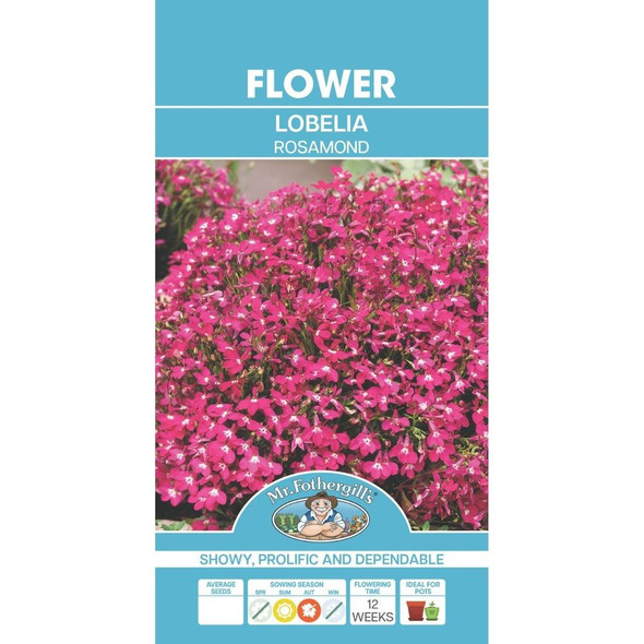 Lobelia Rosamond Seeds Packet