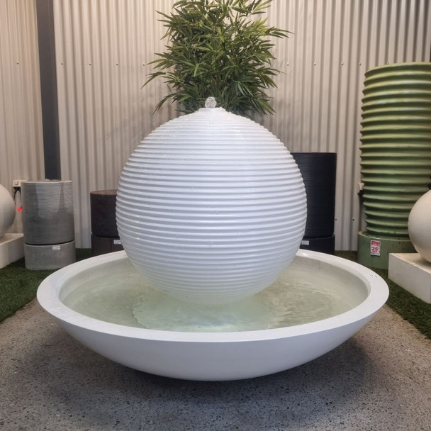 Asaki Sphere Fountain Pearl White