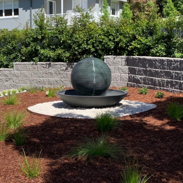Asaki Sphere Fountain Real Bronze