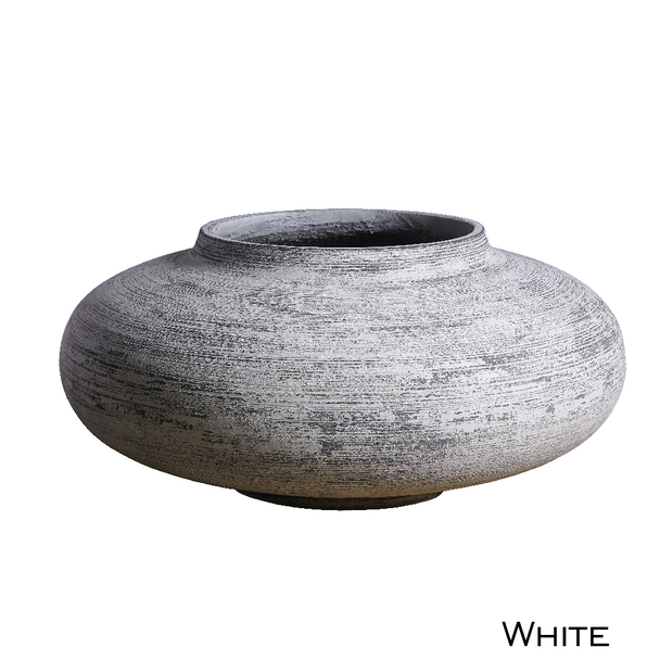 Drift Oval Pot White