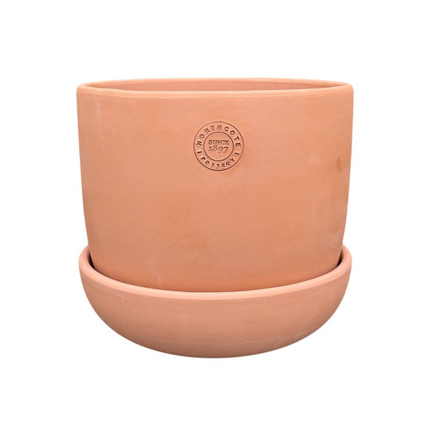 Hana Pot with Saucer Terracotta