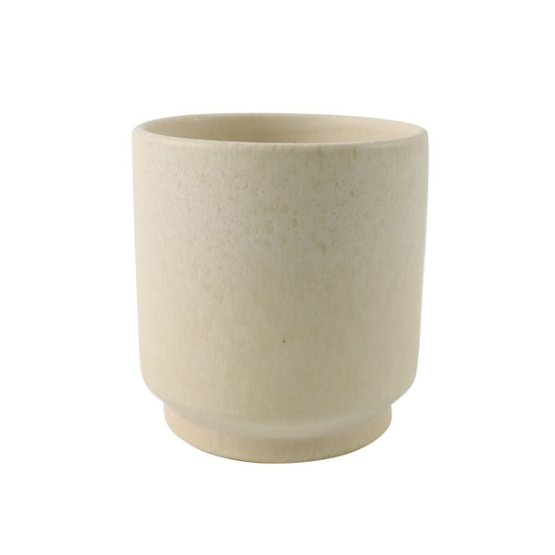 Yoko Pedestal Pot Ecru