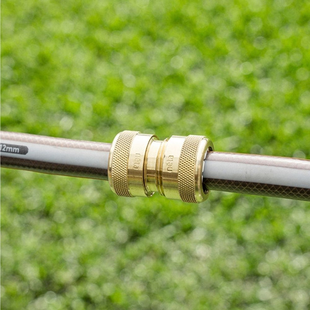 Neta Brass 12mm EZ Hose Joiner