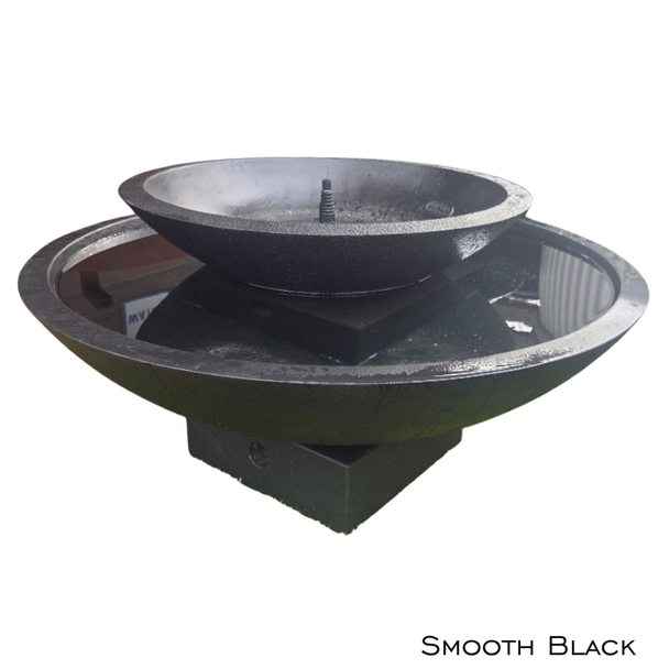 Pietro Wok Bowl Fountain Smooth Black