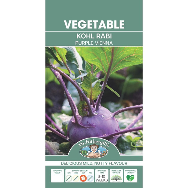 Kohl Rabi Purple Vienna Seeds