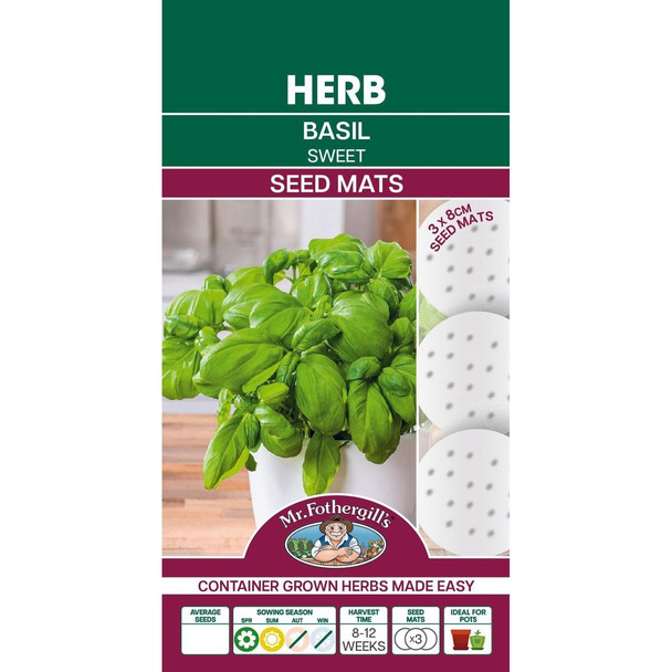 Mat Sweet Genovese Basil Seed Seeds