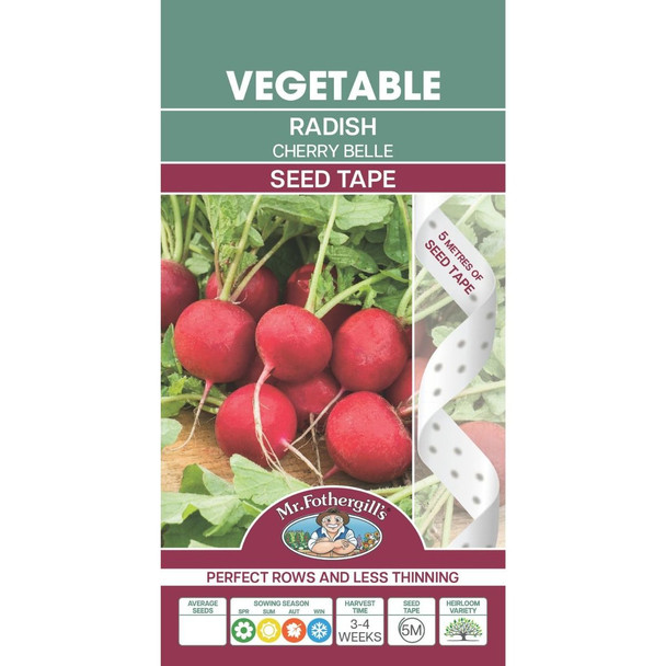 Radish Cherry Belle Seed Tape
