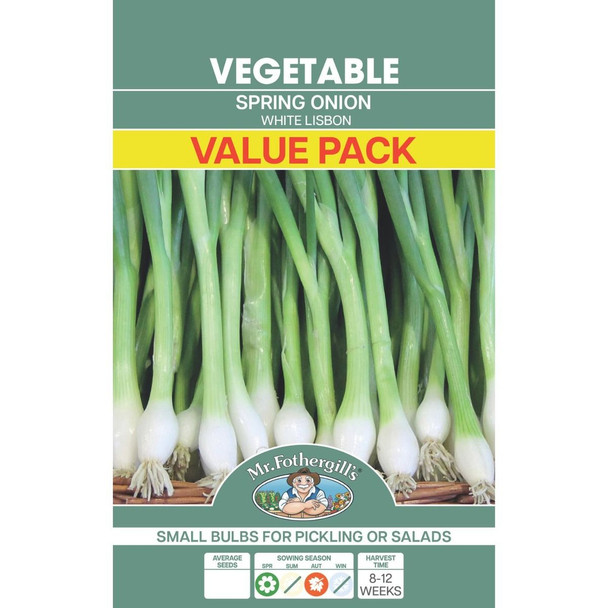 Pack White Lisbon Spring Onion Value Seeds