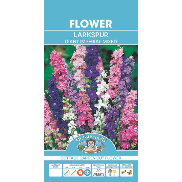 Larkspur Giant Imperial Mixed Seeds
