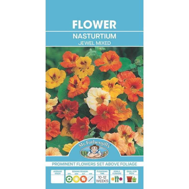 Nasturtium Jewel Double Dwarf Seeds
