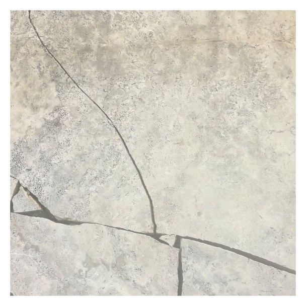 Travertine Silver Raw Crazy Pave (Sq.M)